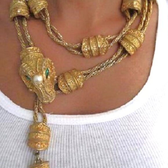 Juliana Jewelry DeLizza & Elster Ram Head Part of Belt Necklace main image 6